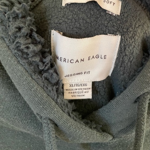 American Eagle jegging fit green hoodie size xl - Picture 3 of 3